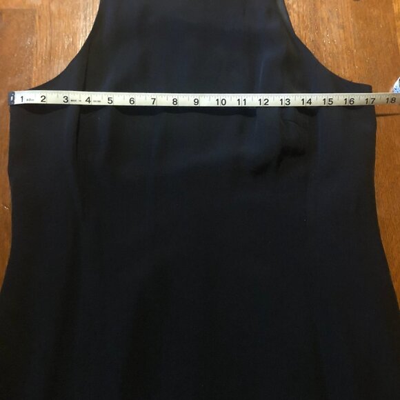 Jones New York Petite 100% Silk Black Sheath Dress 8P - Picture 4 of 9